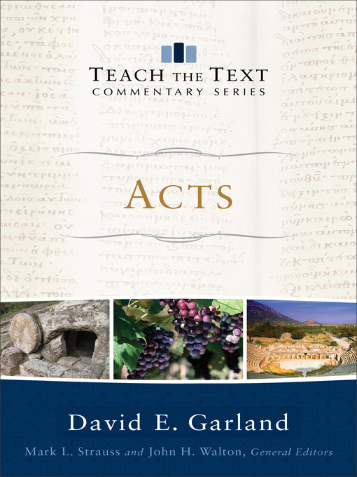 Title details for Acts by David E. Garland - Available